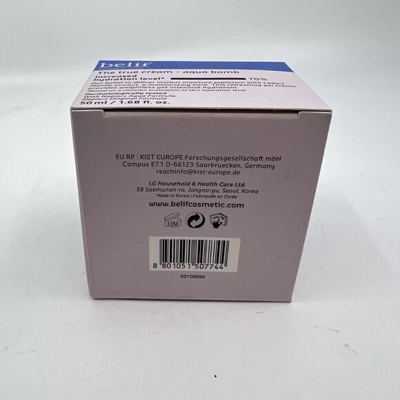 2-PACK Belif the True Cream Aqua Bomb Moisturizer for Combination to Oily 1.68oz - Picture 2 of 4